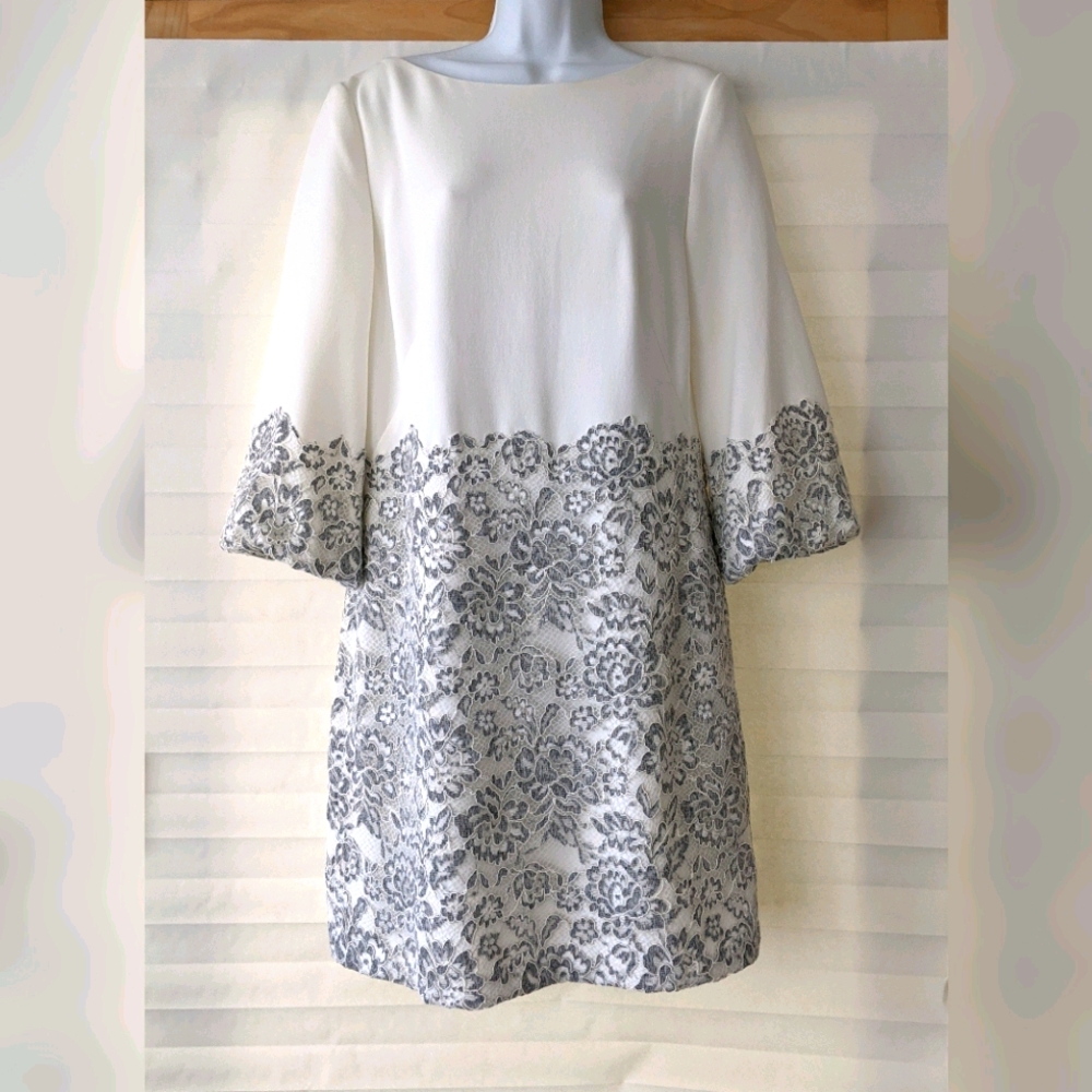 Lauren Ralph Lauren Lace Puff Sleeve Dress